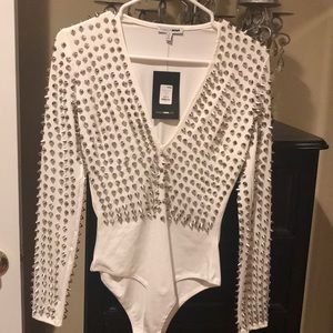 Spike studded bodysuit